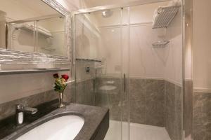 A bathroom at DK Suites