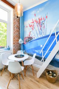 Χώρος καθιστικού στο BERG Apartament BLUE GDANSK