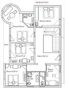 Plan piętra w obiekcie Ferienhaus Kröll