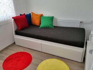 Postel nebo postele na pokoji v ubytování Green Garden Plus Apartman