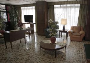 TV a/nebo společenská místnost v ubytování Hotel El Greco