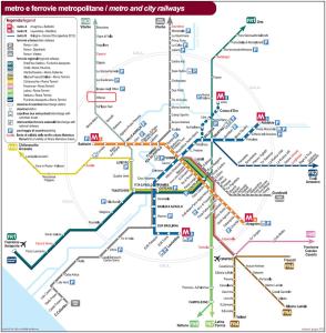 um mapa do metro de Cingapura em Beb la lupa em Roma