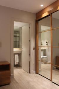 Koupelna v ubytování Hotel Carreño