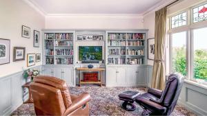 Knihovna v bed and breakfast