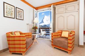 Posezení v ubytování Eiger Mürren Swiss Quality Hotel
