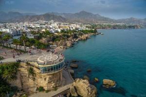 a view of a city and the ocean at MIRADOR del BALCON DE EUROPA 1A - Nerja in Nerja