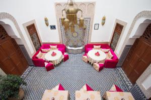 Posezení v ubytování Riad Dar Bab Guissa