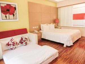 Letto o letti in una camera di Yage Hotspring House