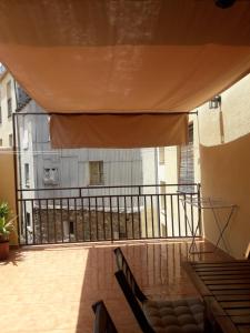 a view from the balcony of a building at Apartamentos y Estudios LA RISTRA in Jaraiz de la Vera