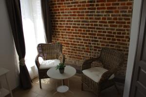 Posezení v ubytování Chambres Du Marais