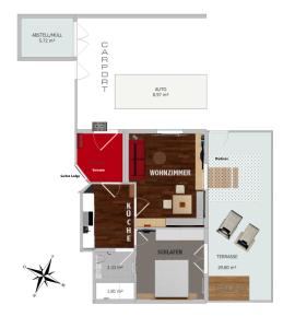 Plan piętra w obiekcie Viktoria Lodges