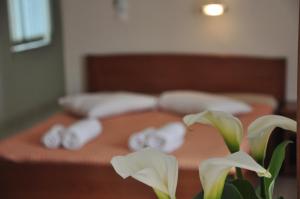 Postel nebo postele na pokoji v ubytování Ostria Hotel