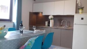Kuchyň nebo kuchyňský kout v ubytování LUXURY APARTMENT KALA 2