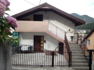 a house with stairs leading up to it at Kamena Ćuprija in Konjic