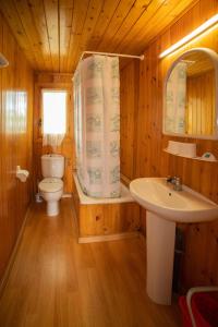 Koupelna v ubytování Camping Gironella