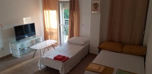 TV a/nebo společenská místnost v ubytování Apartmani Jozic