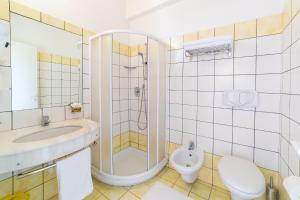 Koupelna v ubytování Hotel Garisenda