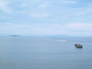 a boat in a large body of water at Wisterian Life Club Atami in Atami