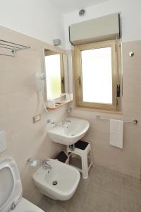 Koupelna v ubytování Hotel Lidia