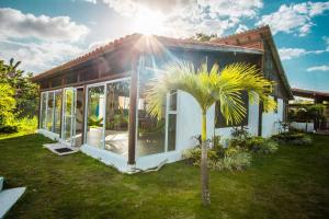 una pequeña casa con una palmera delante de ella en Indigo Palomino, en Palomino 18 fotos más