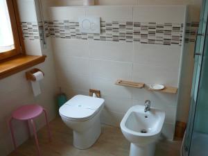 Koupelna v ubytování Casa Screm - Appartamenti e Camere -Rigolato - UD