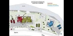 The floor plan of Chalúpka Jánošikove diery