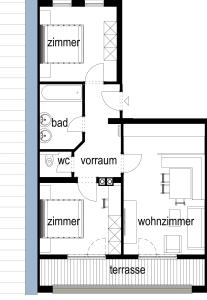 Plan piętra w obiekcie Apart Daniela
