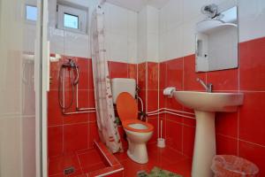 Koupelna v ubytování Cabana la Razvan + 18 fotografií