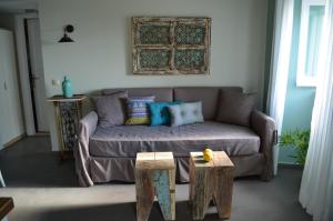A seating area at Castelli Olive Press