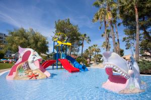 a water park with a slide and a playground at Grupotel Gran Vista & Spa in Can Picafort