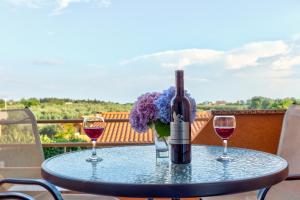 Balkon lub taras w obiekcie Apartments Contessa