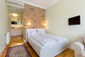 Televízia a/alebo spoločenská miestnosť v ubytovaní Roland Apartments