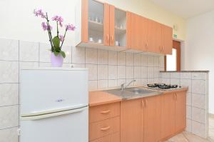 Kuchyň nebo kuchyňský kout v ubytování Apartments Denis 344