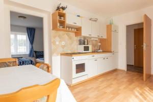 Kuchyň nebo kuchyňský kout v ubytování Apartmány Sen