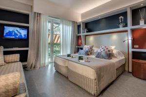 TV a/nebo společenská místnost v ubytování Hotel Hermitage