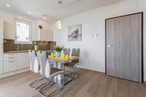 Kuchyň nebo kuchyňský kout v ubytování Apartments Villa 19
