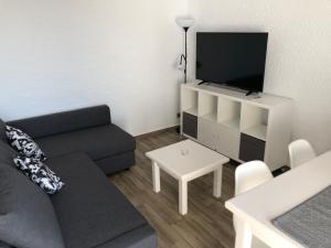 Televízia a/alebo spoločenská miestnosť v ubytovaní Apartamentos AR Muntanya Mar