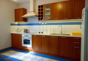 Dapur atau dapur kecil di Przyjazny Apartament