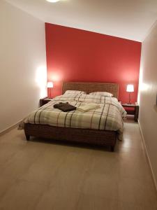 Postel nebo postele na pokoji v ubytování Quinta das Camélias