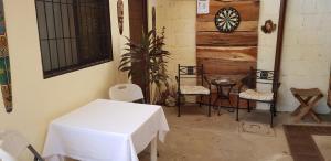 Istumisnurk majutusasutuses Hostel Dodero