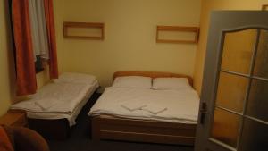 Postel nebo postele na pokoji v ubytování Hotel Bozi Dar - Excalibur
