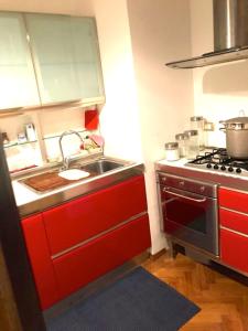Kuhinja oz. manjša kuhinja v nastanitvi Appartamento Palazzo Bufalini
