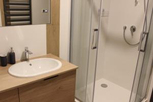 Łazienka w obiekcie Apartamenty Centrum Park Sowińskiego 19