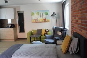 Część wypoczynkowa w obiekcie Apartamenty Centrum Park Sowińskiego 19