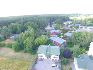 an aerial view of a house in a village at Vila Tekila in Palanga