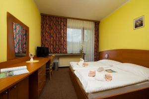 Voodi või voodid majutusasutuse Hotel SOREA ĎUMBIER toas
