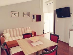 TV a/nebo společenská místnost v ubytování Apartmani Babić Vir