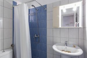 Koupelna v ubytování Pension Oniro