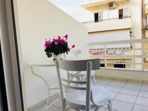 Balkón alebo terasa v ubytovaní Korona Βeach Αpartments
