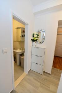 Koupelna v ubytování Apartment Cecilija